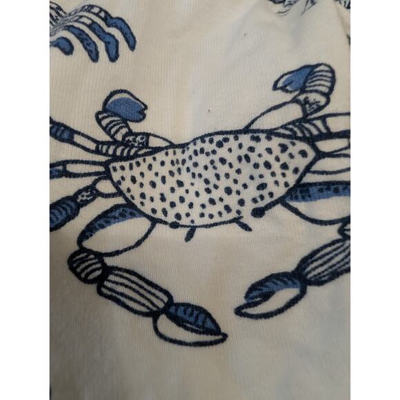 Honest Baby Size 3-6 Months 2pc Bundle Lot Bodysuit Side Snap Outfit Blue Crab - Picture 6 of 13